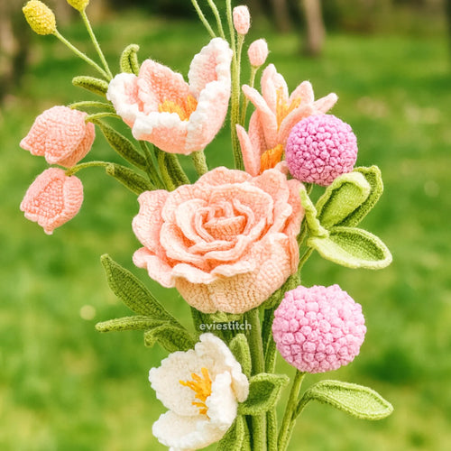 900+ Flower Bouquet Crochet PATTERN Bundle Amigurumi Digital Mother Day Floral Stem Pot Plant Spring Sun Wedding Rose Tulip Daisy Grad Gift