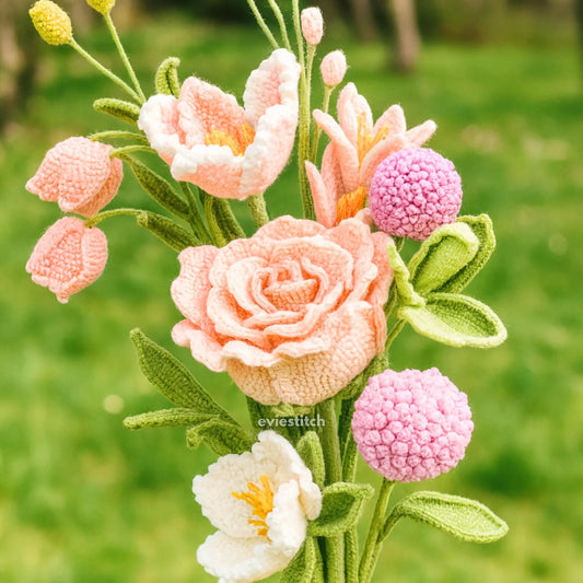 900+ Flower Bouquet Crochet PATTERN Bundle Amigurumi Digital Mother Day Floral Stem Pot Plant Spring Sun Wedding Rose Tulip Daisy Grad Gift